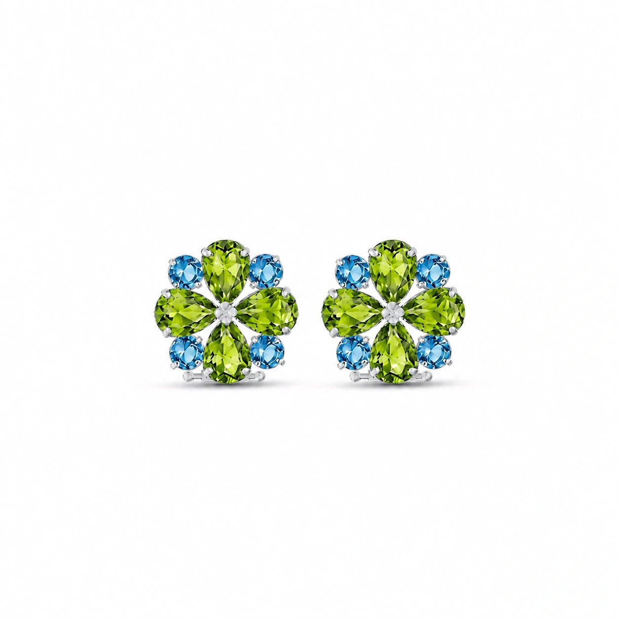 White Gold Grace Earrings Amethyst 10K — Eliana