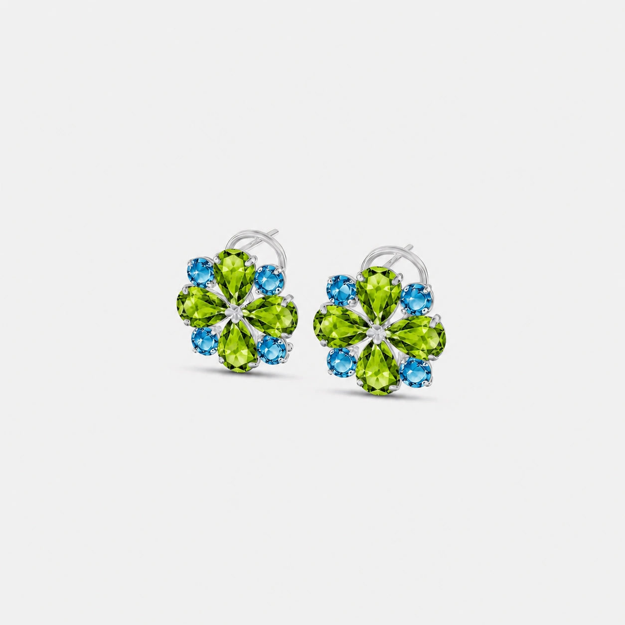 White Gold Grace Earrings Amethyst 10K — Eliana