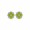 Yellow Gold Grace Earrings Amethyst 10K — Eliana