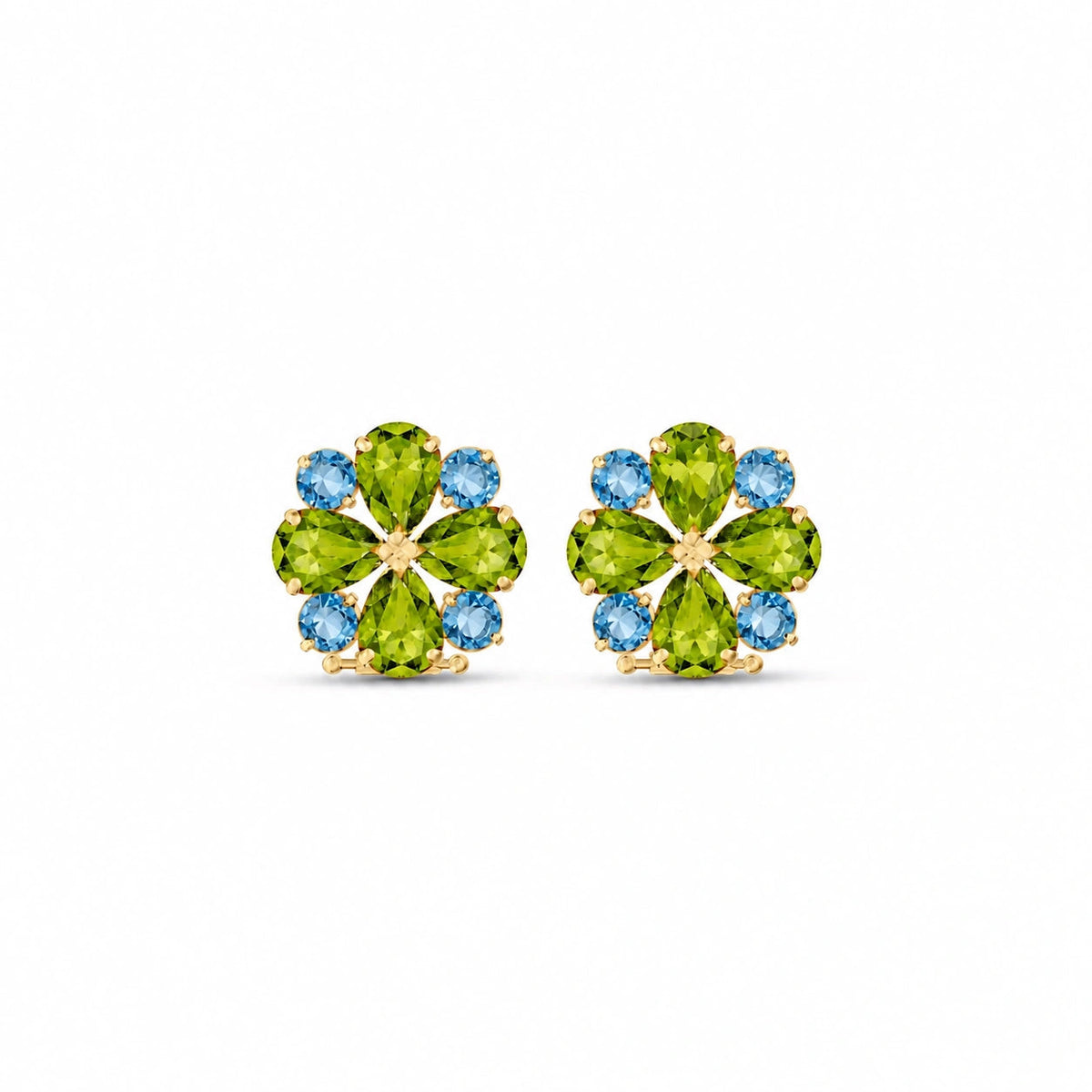 Yellow Gold Grace Earrings Amethyst 10K — Eliana