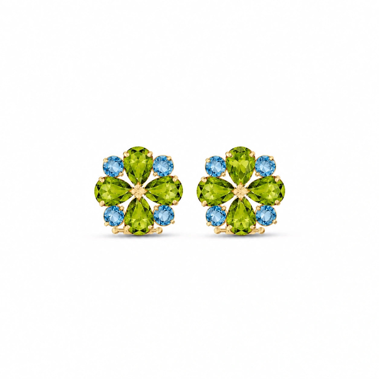 Yellow Gold Grace Earrings Amethyst 10K — Eliana