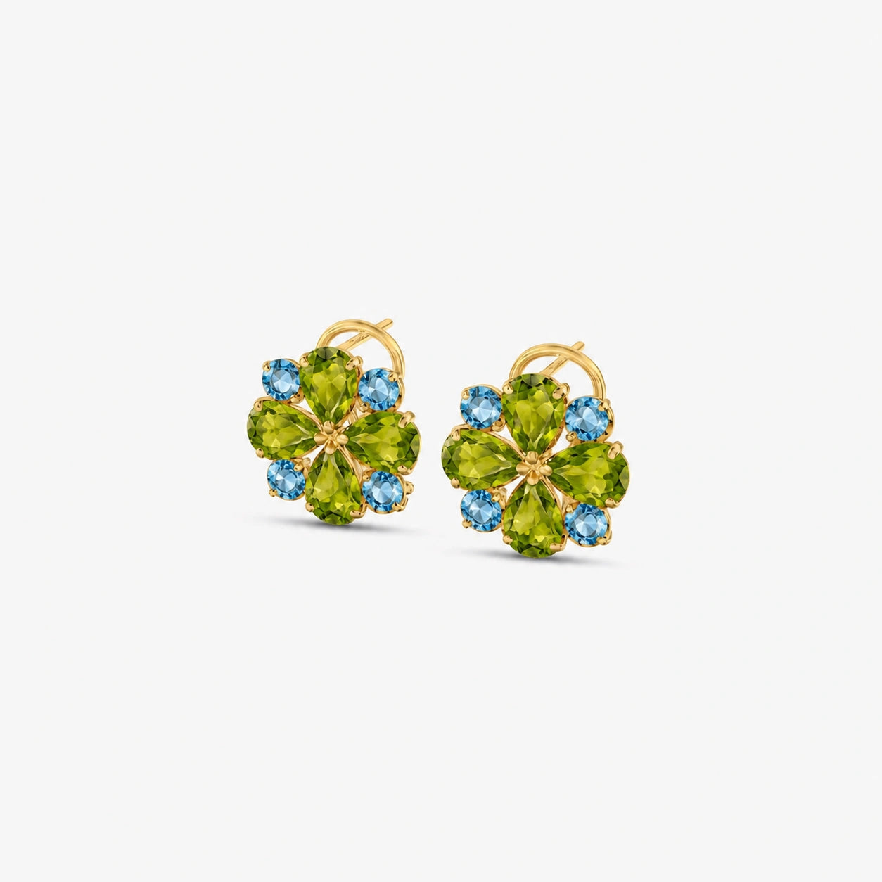 Yellow Gold Grace Earrings Amethyst 10K — Eliana
