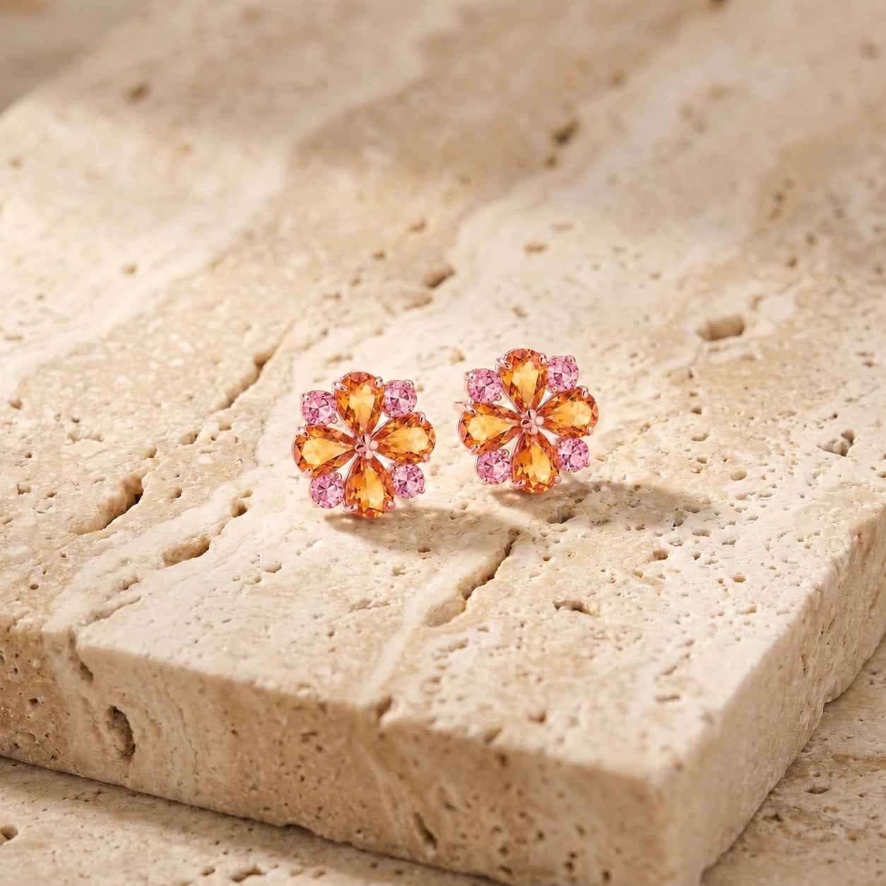 Rose Gold Grace Earrings Peridot 10K — Eliana