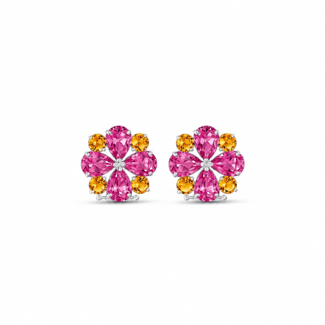 White Gold Grace Earrings Peridot 10K — Eliana