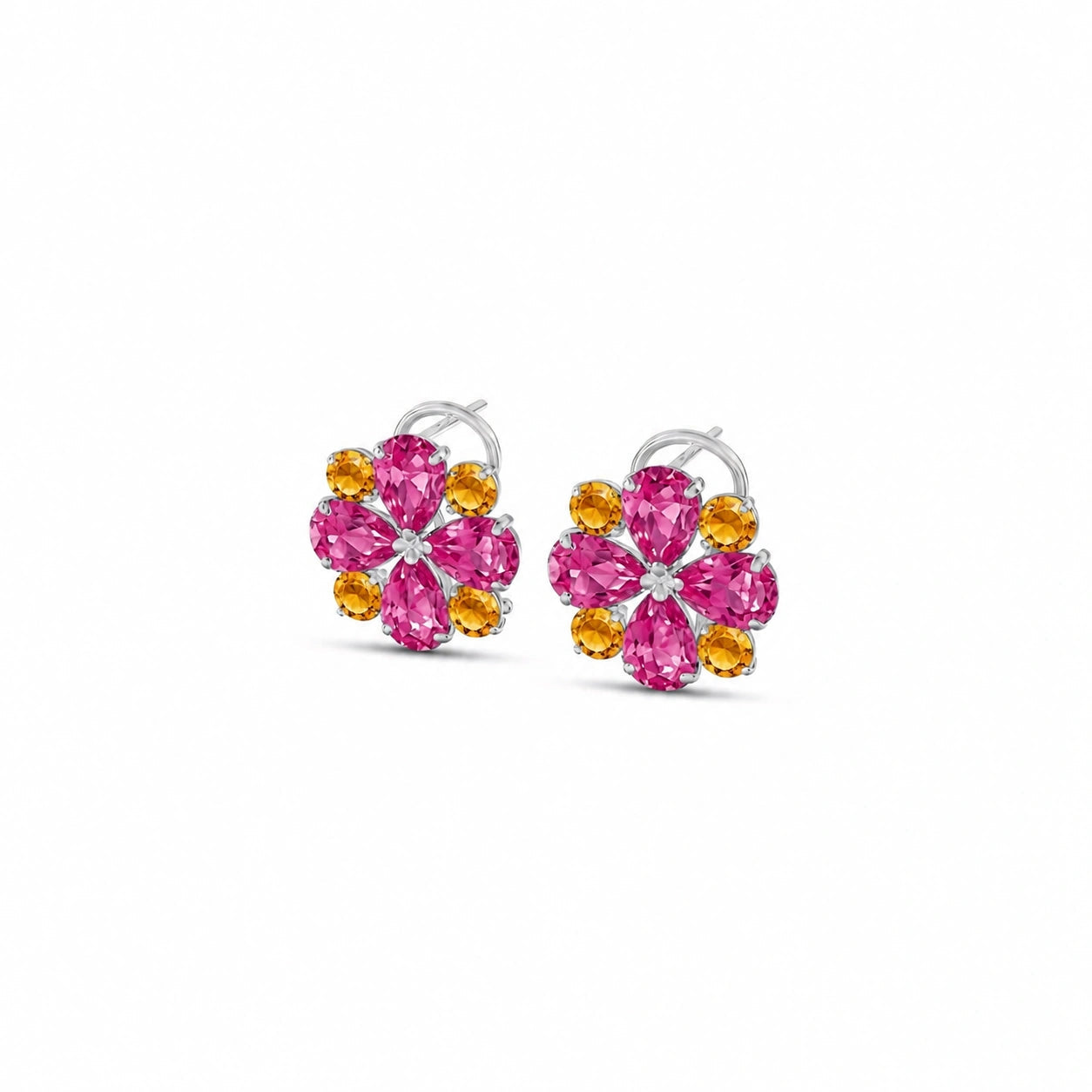 White Gold Grace Earrings Peridot 10K — Eliana