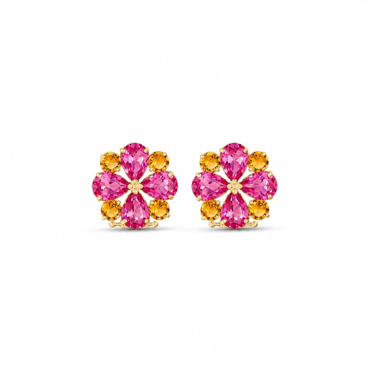Yellow Gold Grace Earrings Peridot 10K — Eliana
