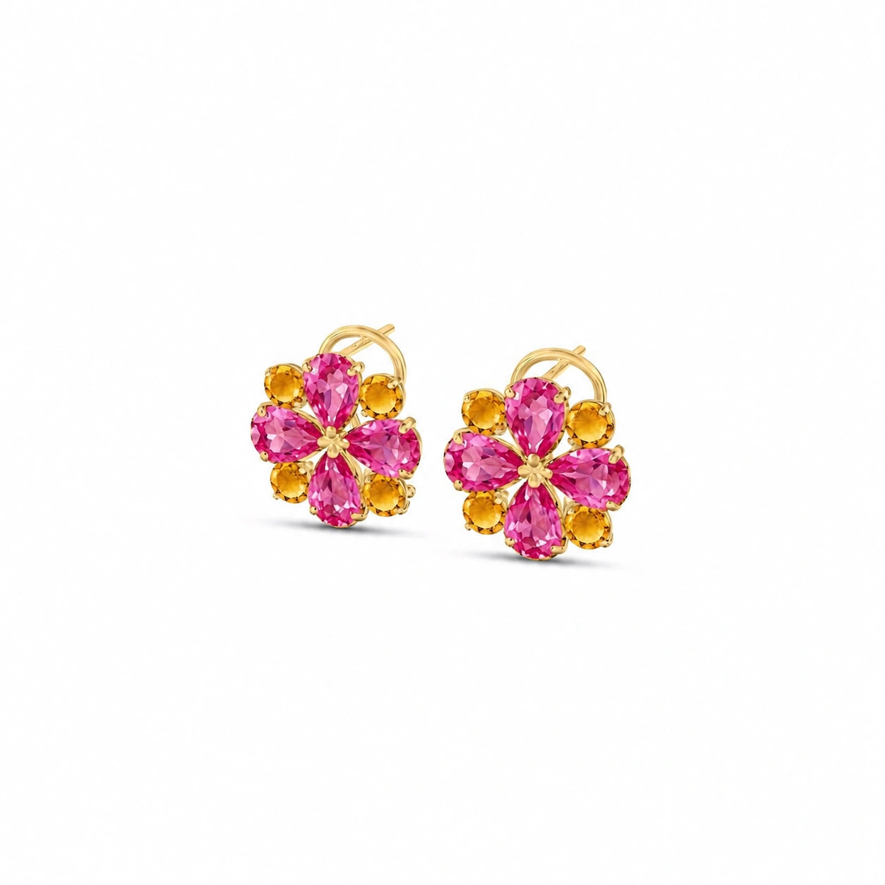 Yellow Gold Grace Earrings Peridot 10K — Eliana