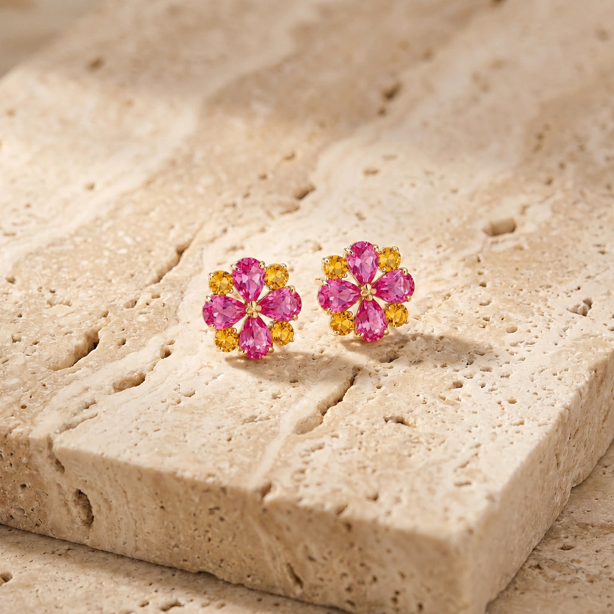 Yellow Gold Grace Earrings Peridot 10K — Eliana