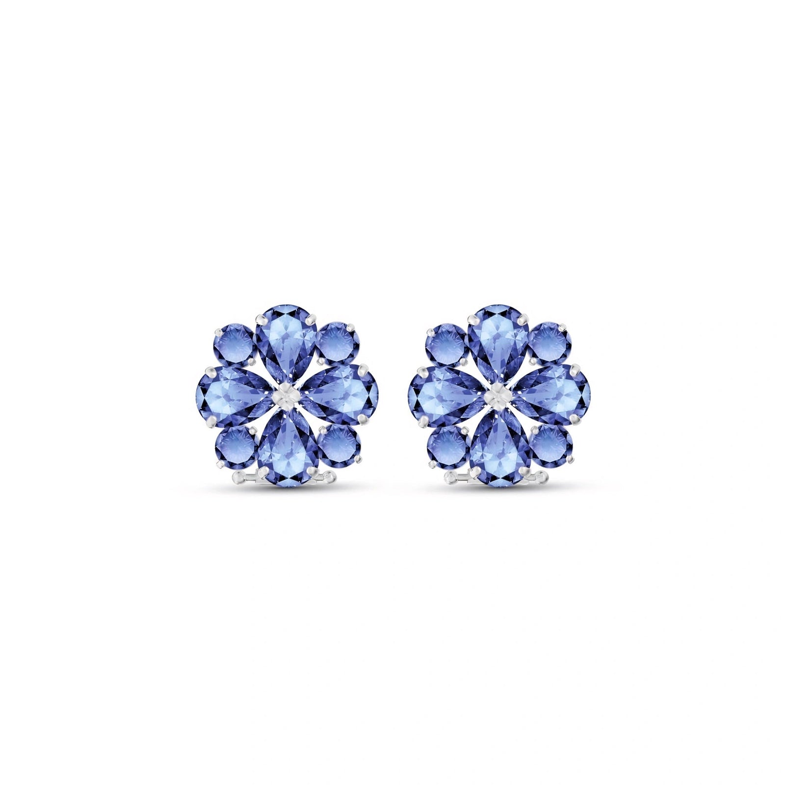 White Gold Grace Earrings Ruby 10K — Eliana