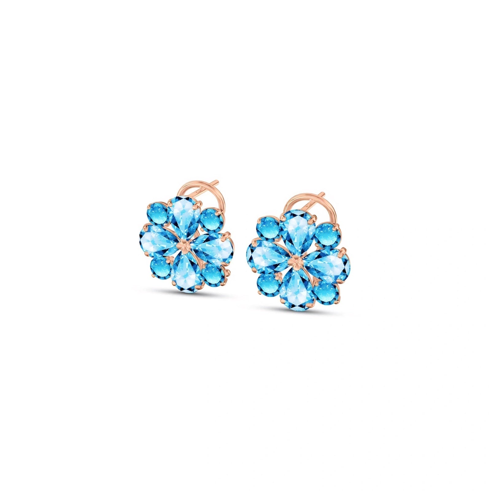 Rose Gold Grace Earrings Tanzanite 10K — Eliana