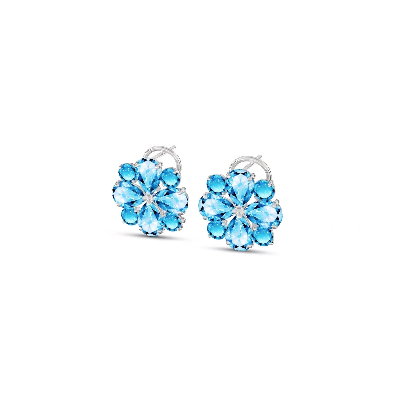 White Gold Grace Earrings Tanzanite 10K — Eliana