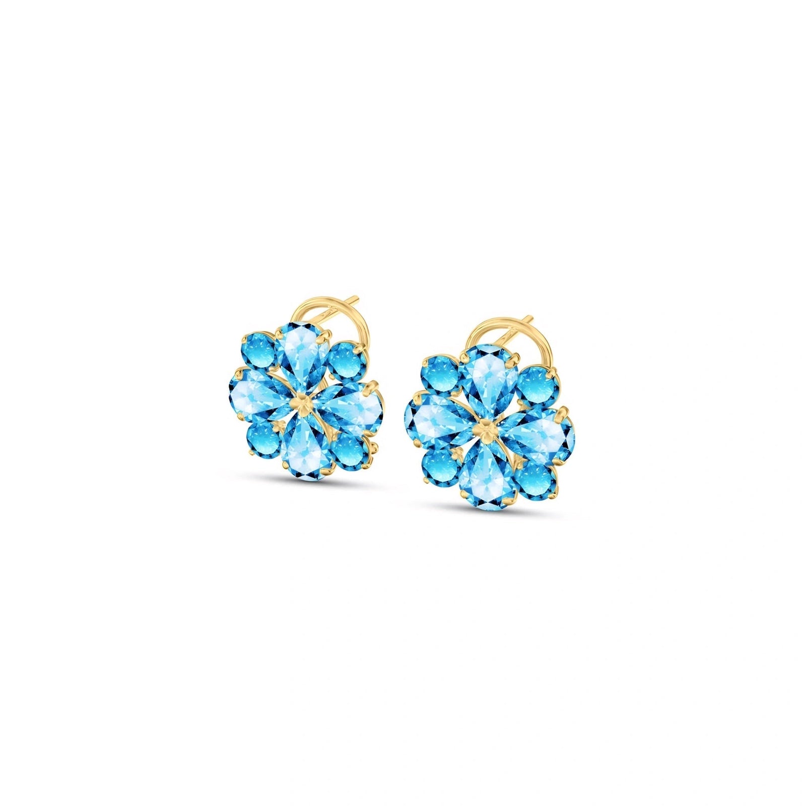 Yellow Gold Grace Earrings Tanzanite 10K — Eliana