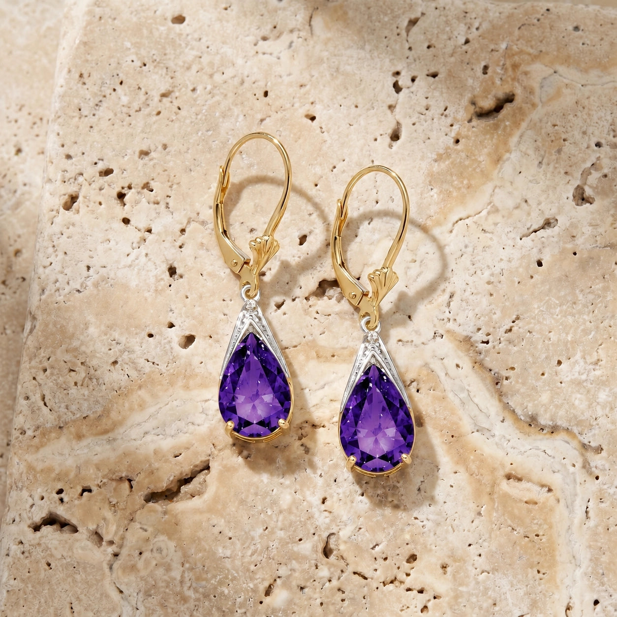Yellow Gold Amethyst — Mariaeusebia