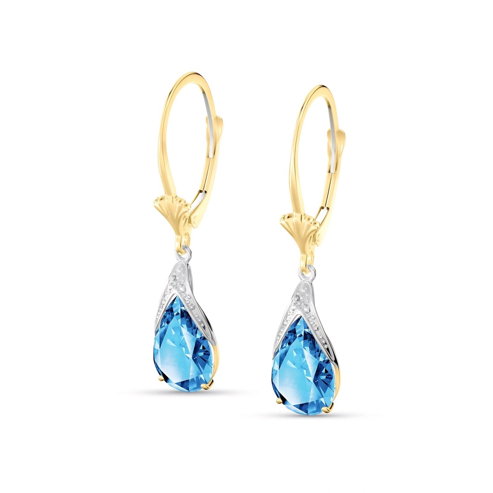 Yellow Gold Blue Topaz — Mariaeusebia