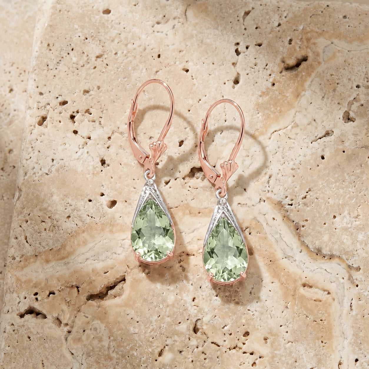Rose Gold Green Amethyst — Mariaeusebia