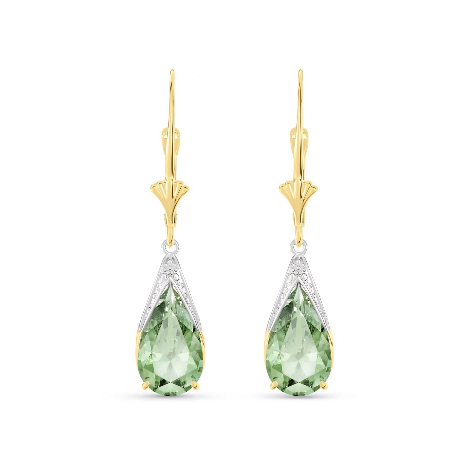 Yellow Gold Green Amethyst — Mariaeusebia