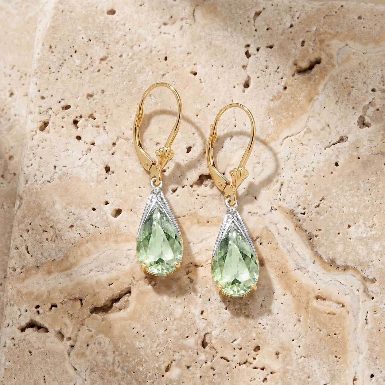 Yellow Gold Green Amethyst — Mariaeusebia