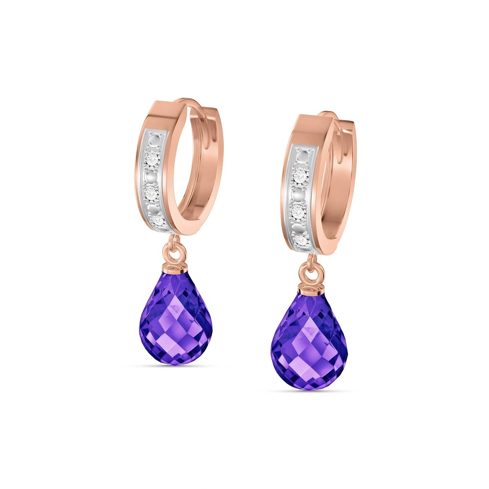 Rose Gold Diamond & Amethyst — Mariaevangelina