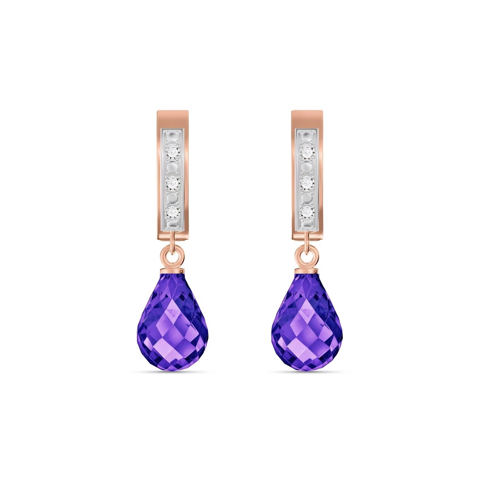 Rose Gold Diamond & Amethyst — Mariaevangelina