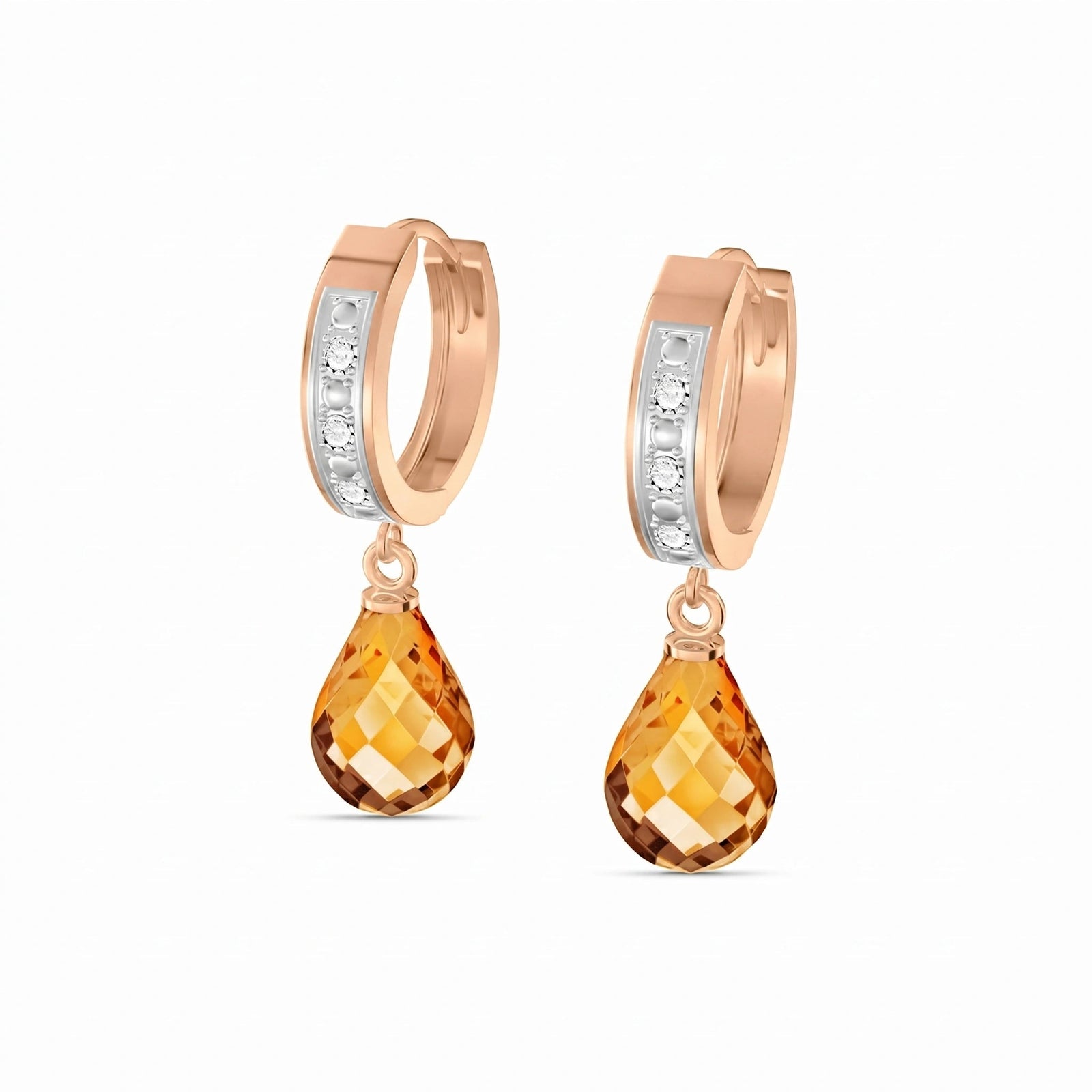 Rose Gold Diamond & Citrine — Mariaevangelina