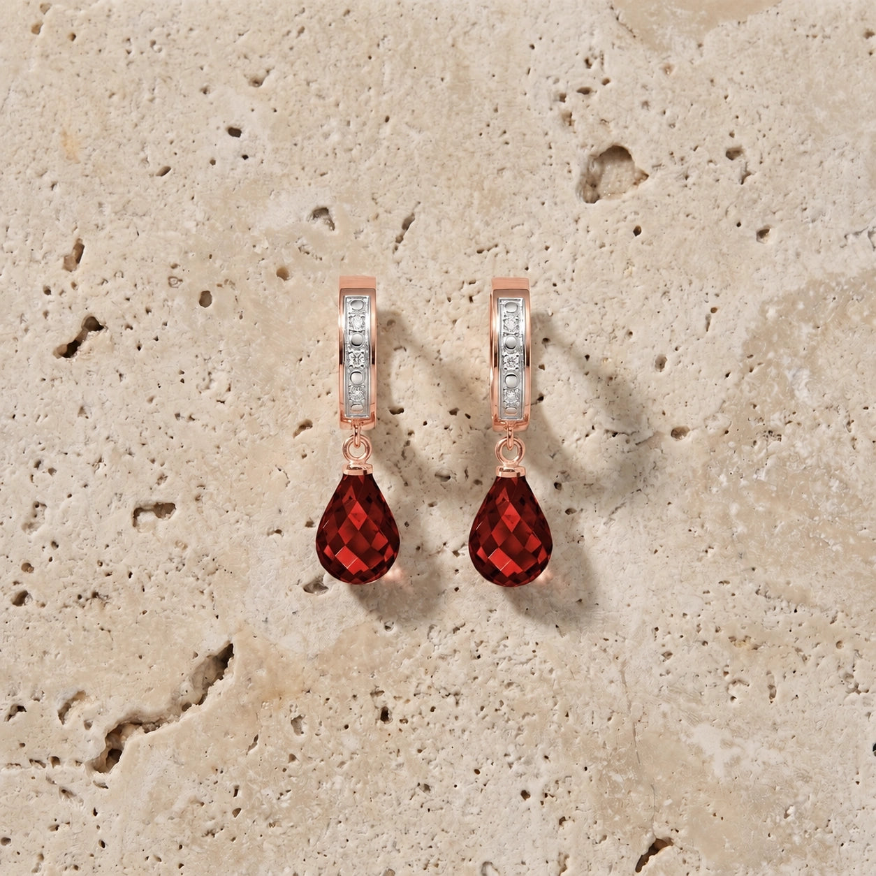 Rose Gold Diamond & Garnet — Mariaevangelina