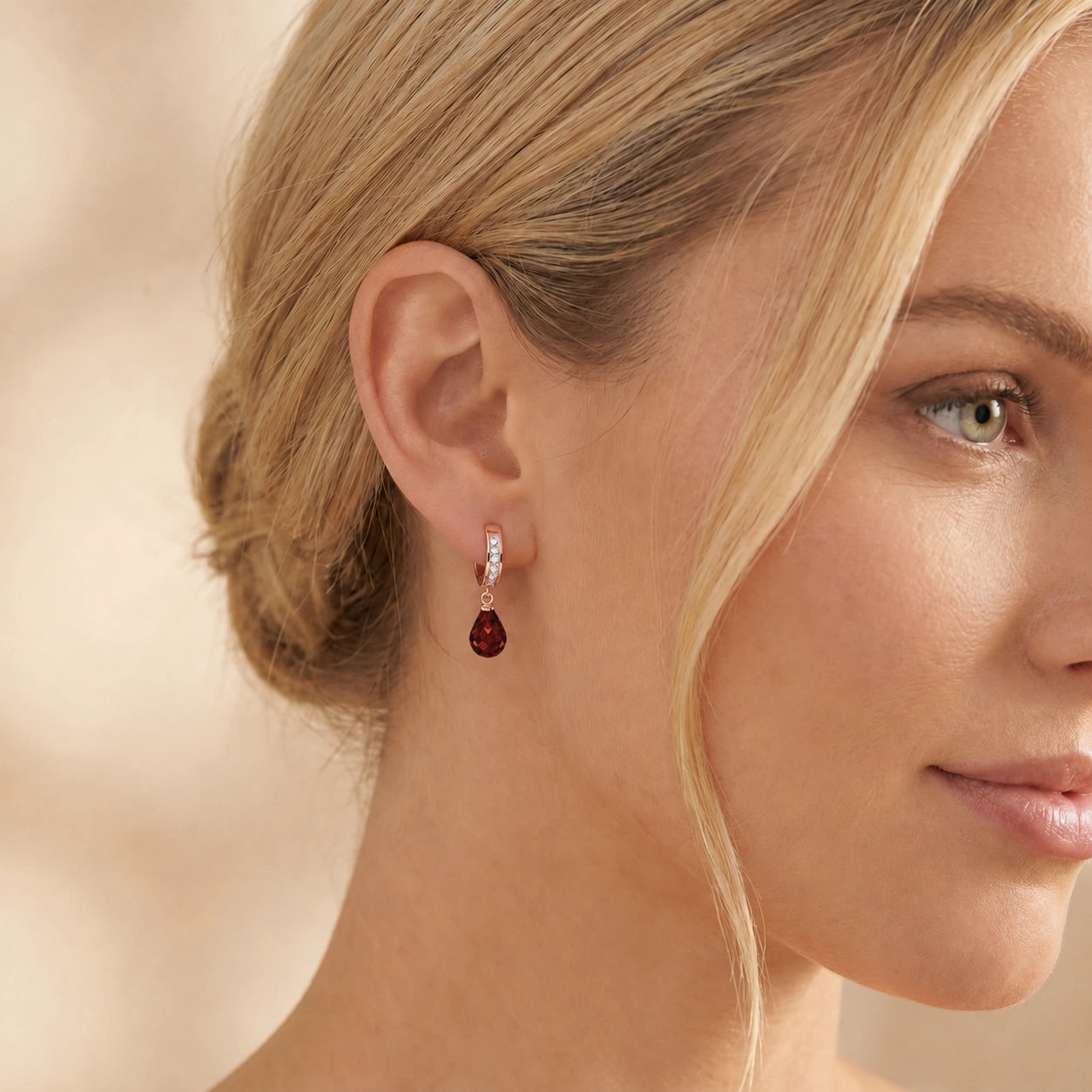 Rose Gold Diamond & Garnet — Mariaevangelina