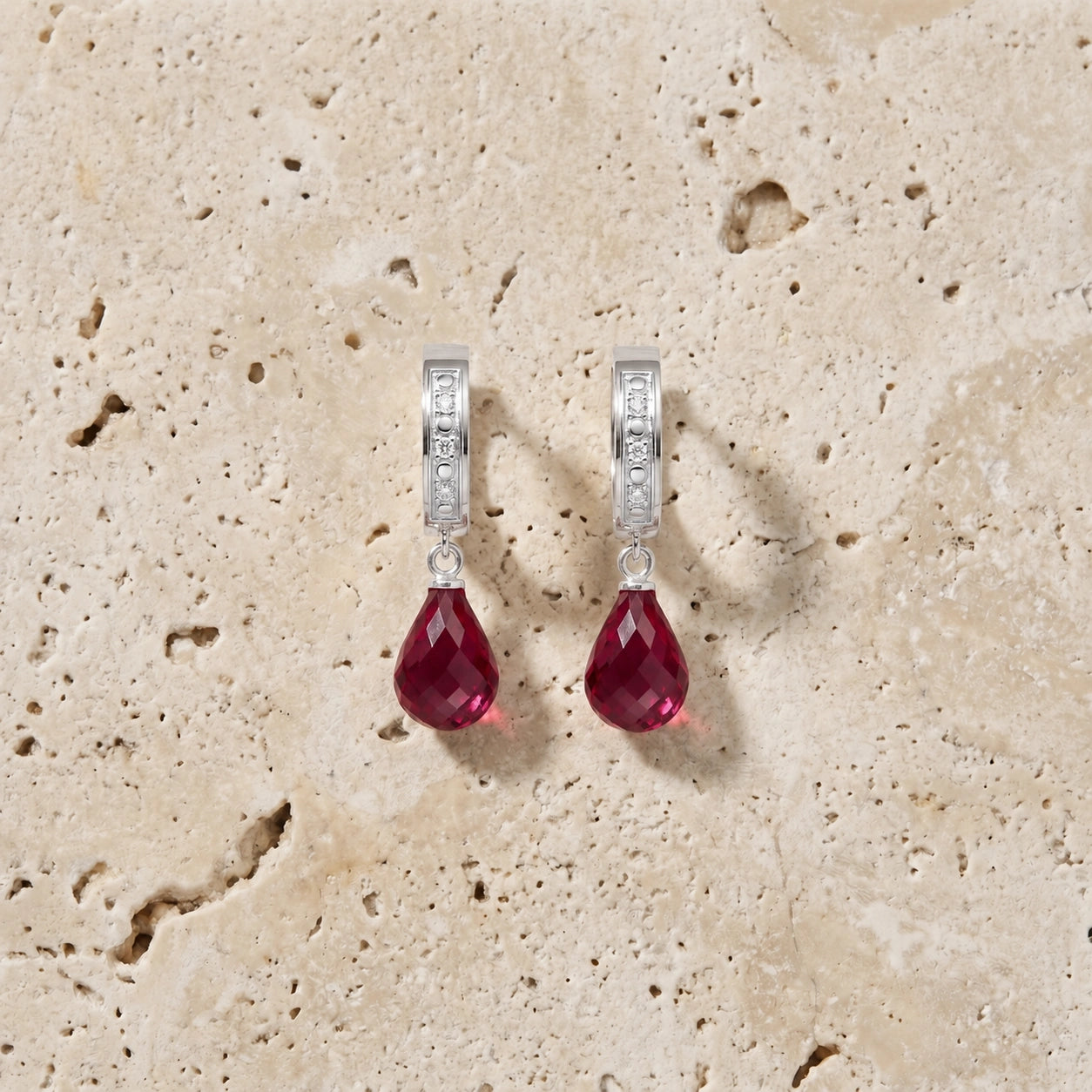 White Gold Diamond & Ruby — Mariaevangelina