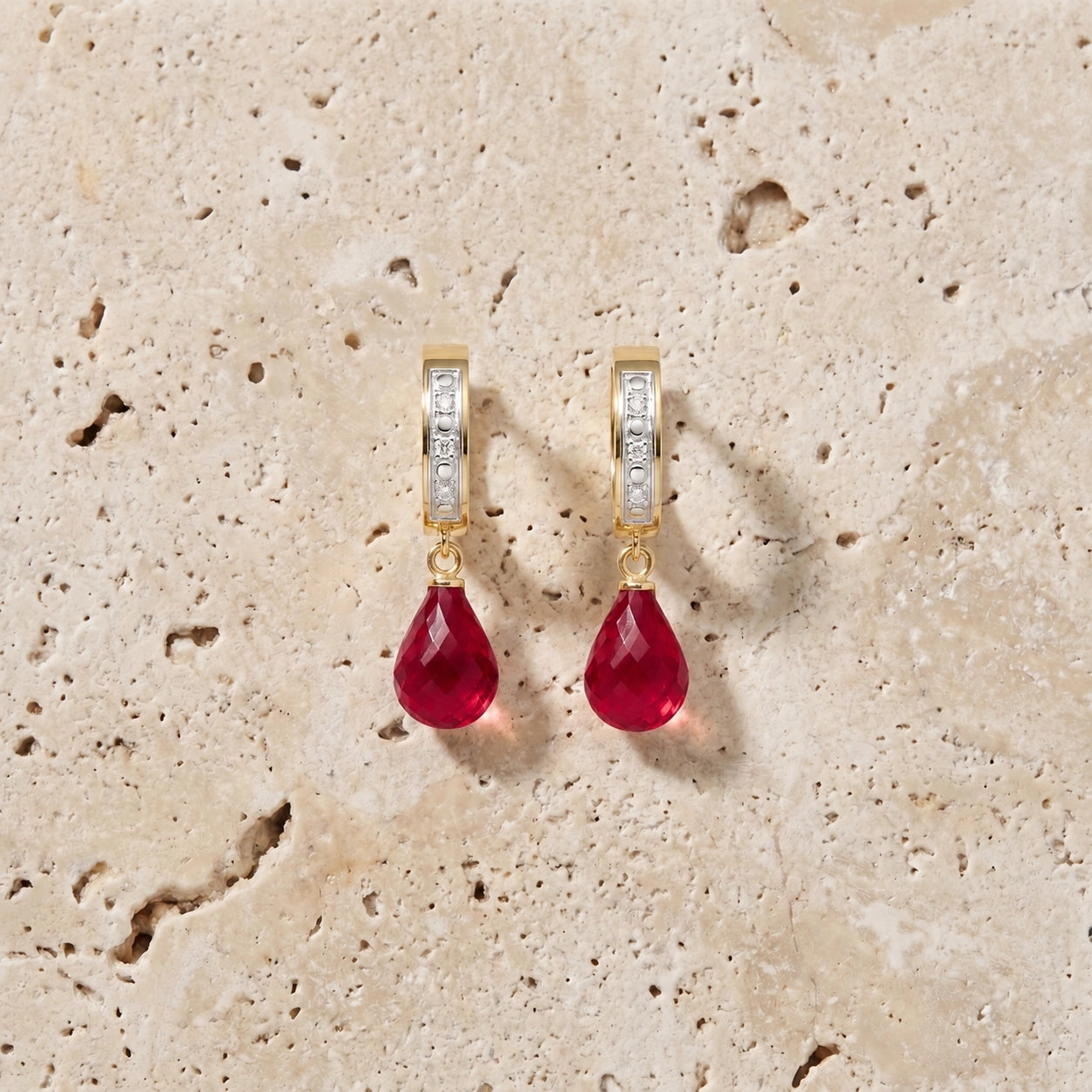 Yellow Gold Diamond & Ruby — Mariaevangelina