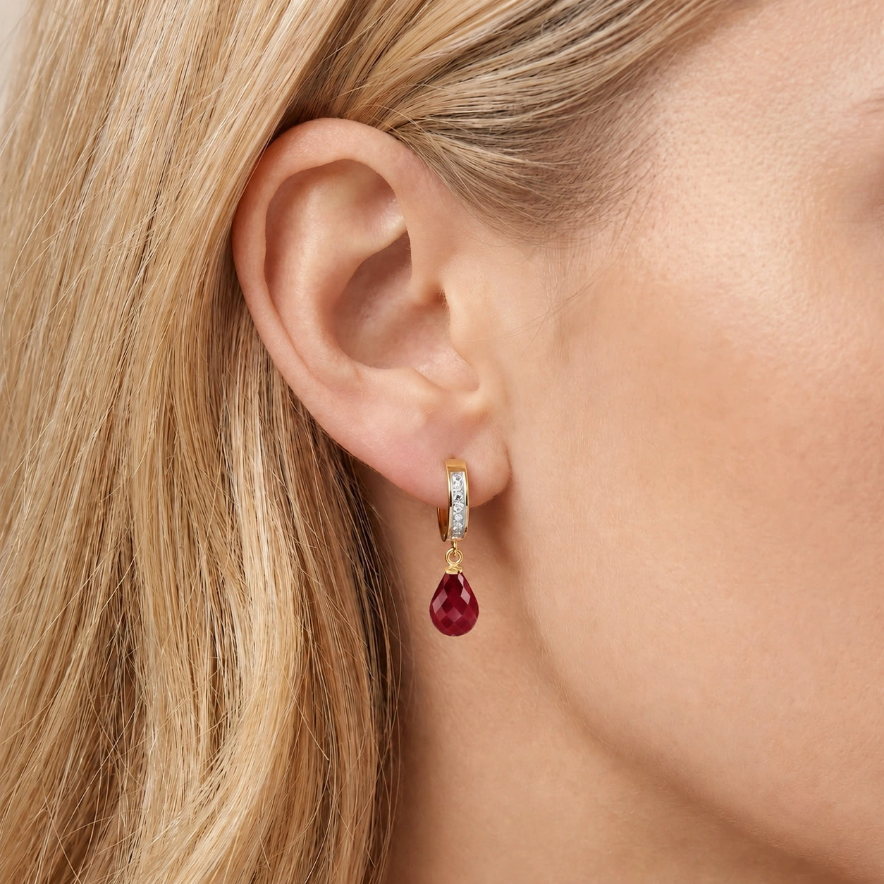 Yellow Gold Diamond & Ruby — Mariaevangelina