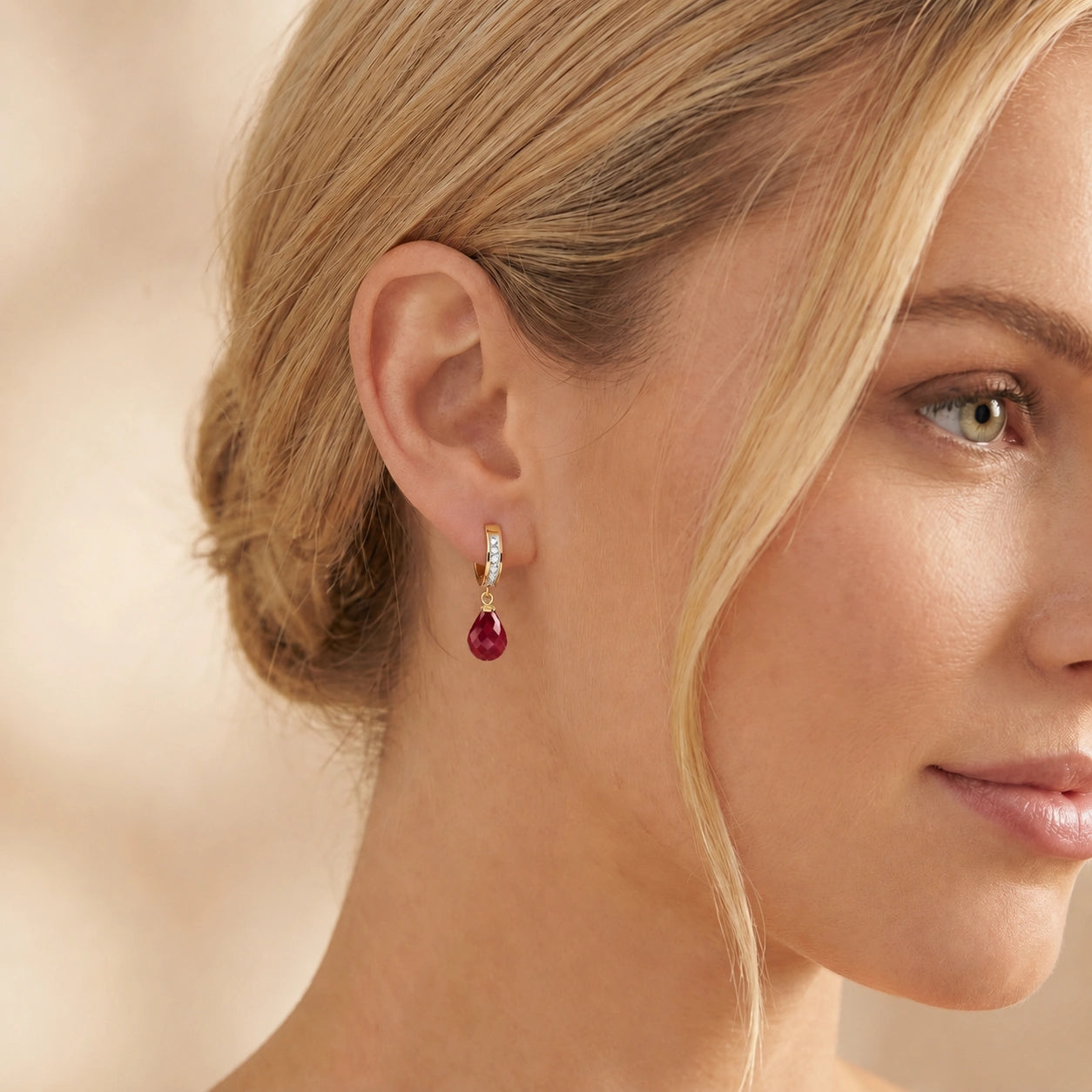Yellow Gold Diamond & Ruby — Mariaevangelina