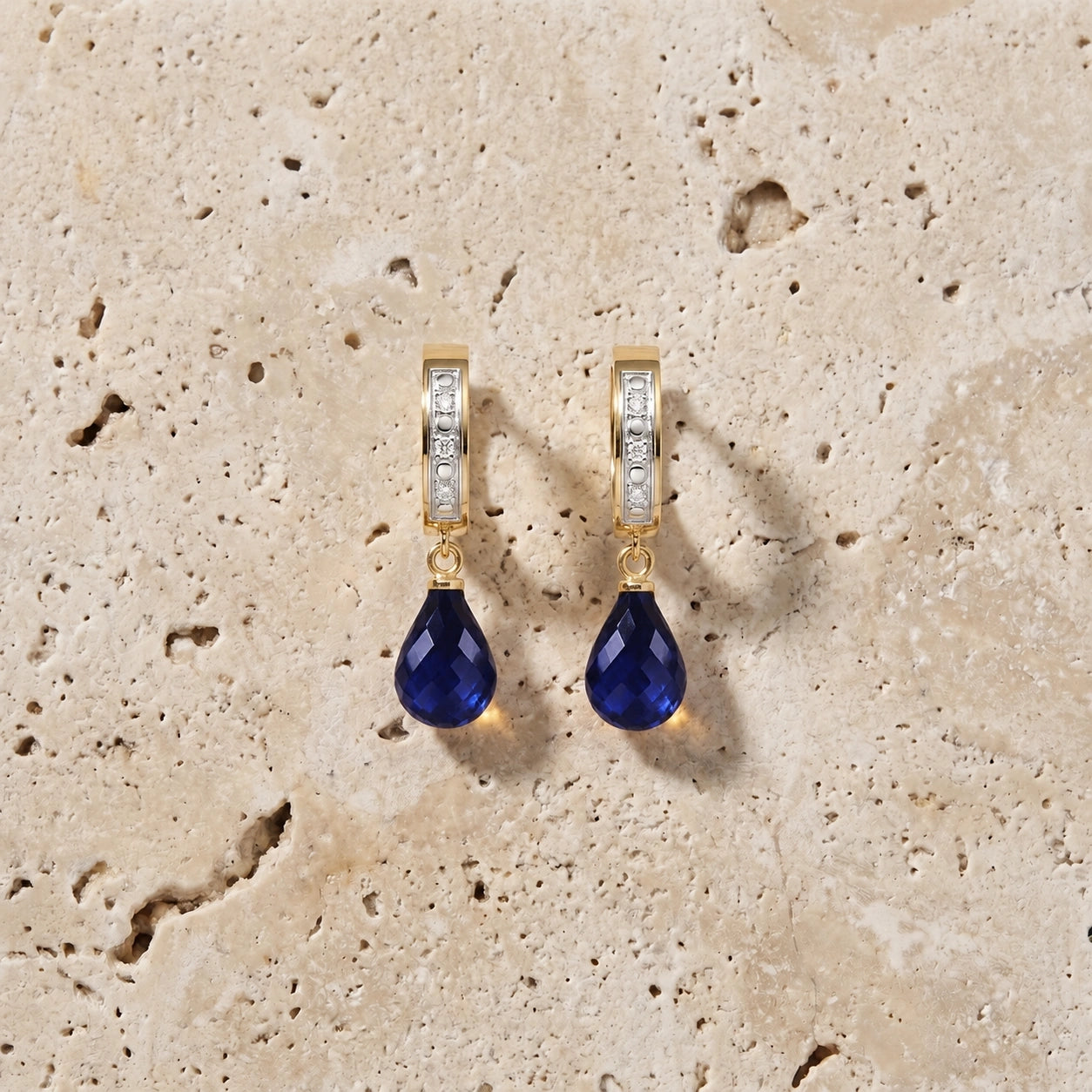 Yellow Gold Diamond & Sapphire — Mariaevangelina