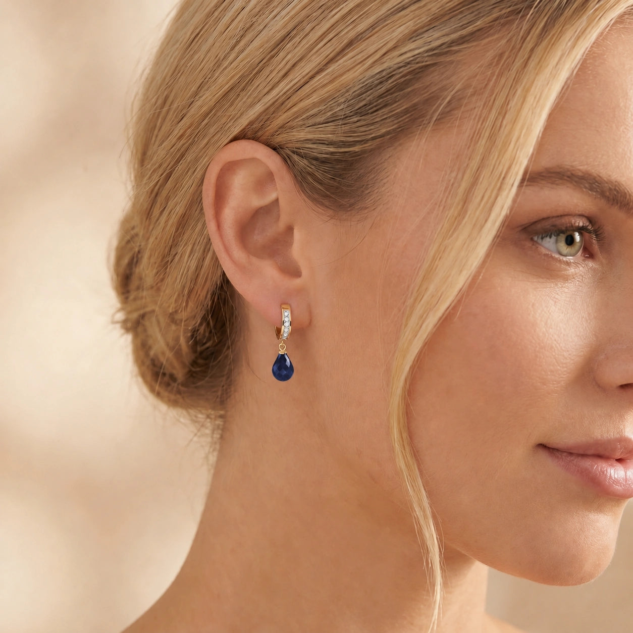 Yellow Gold Diamond & Sapphire — Mariaevangelina