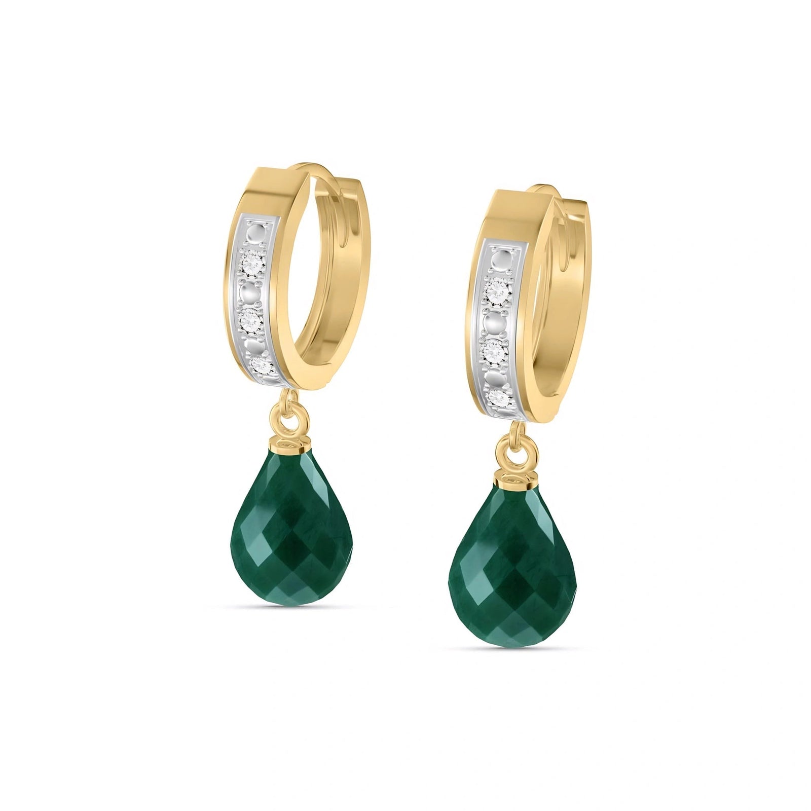 Yellow Gold Emerald & Diamond — Mariaevangelina