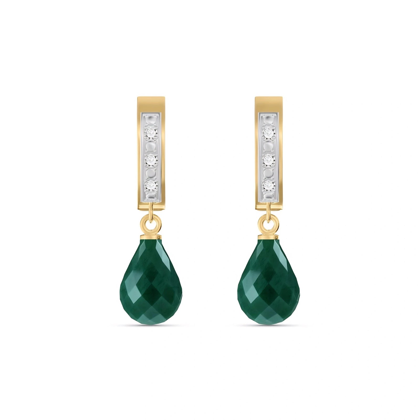 Yellow Gold Emerald & Diamond — Mariaevangelina