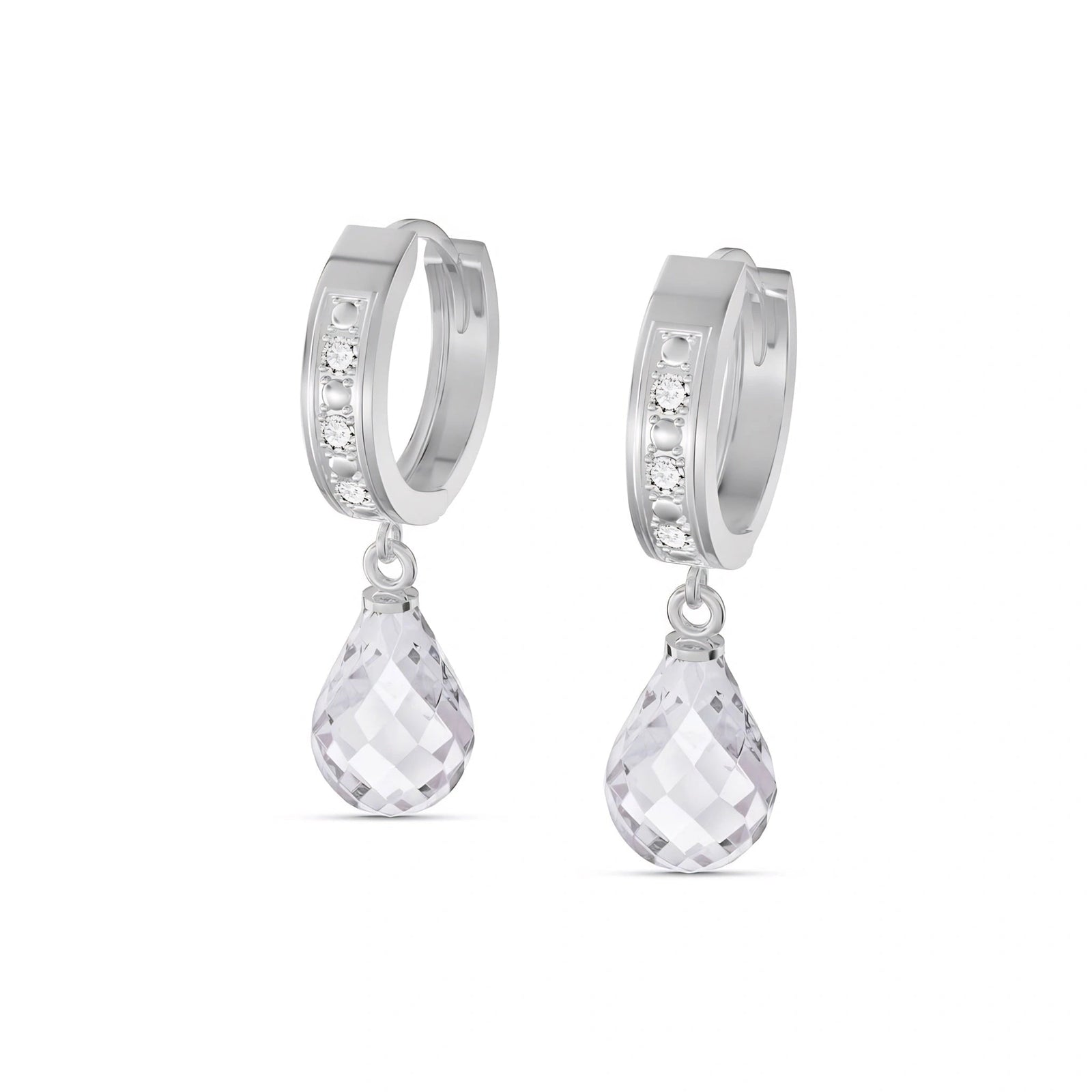White Gold White Topaz & Diamond — Mariaevangelina