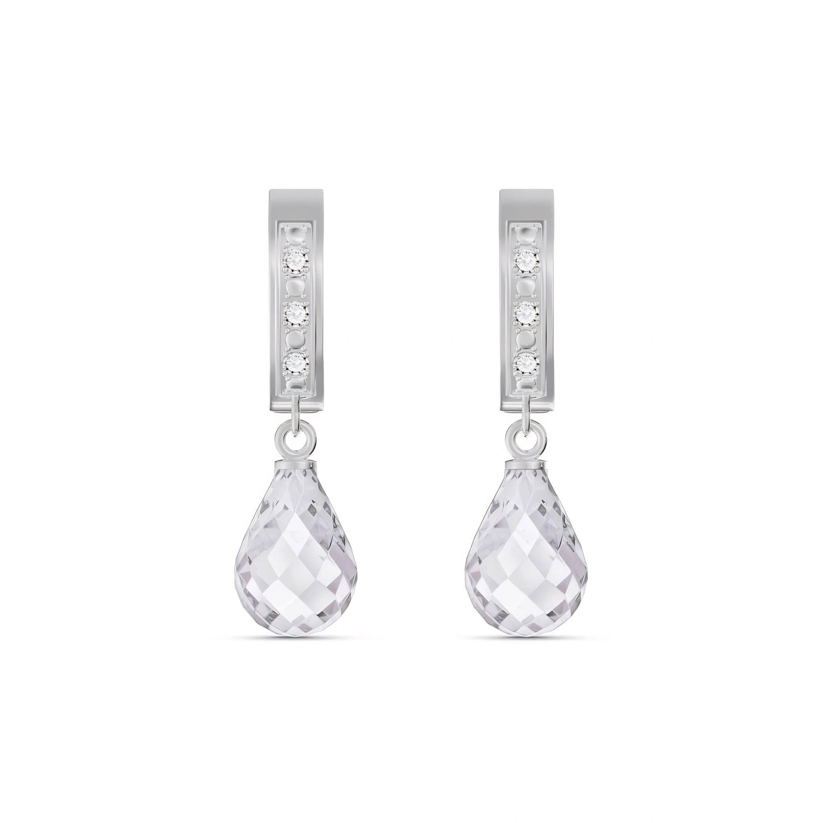 White Gold White Topaz & Diamond — Mariaevangelina