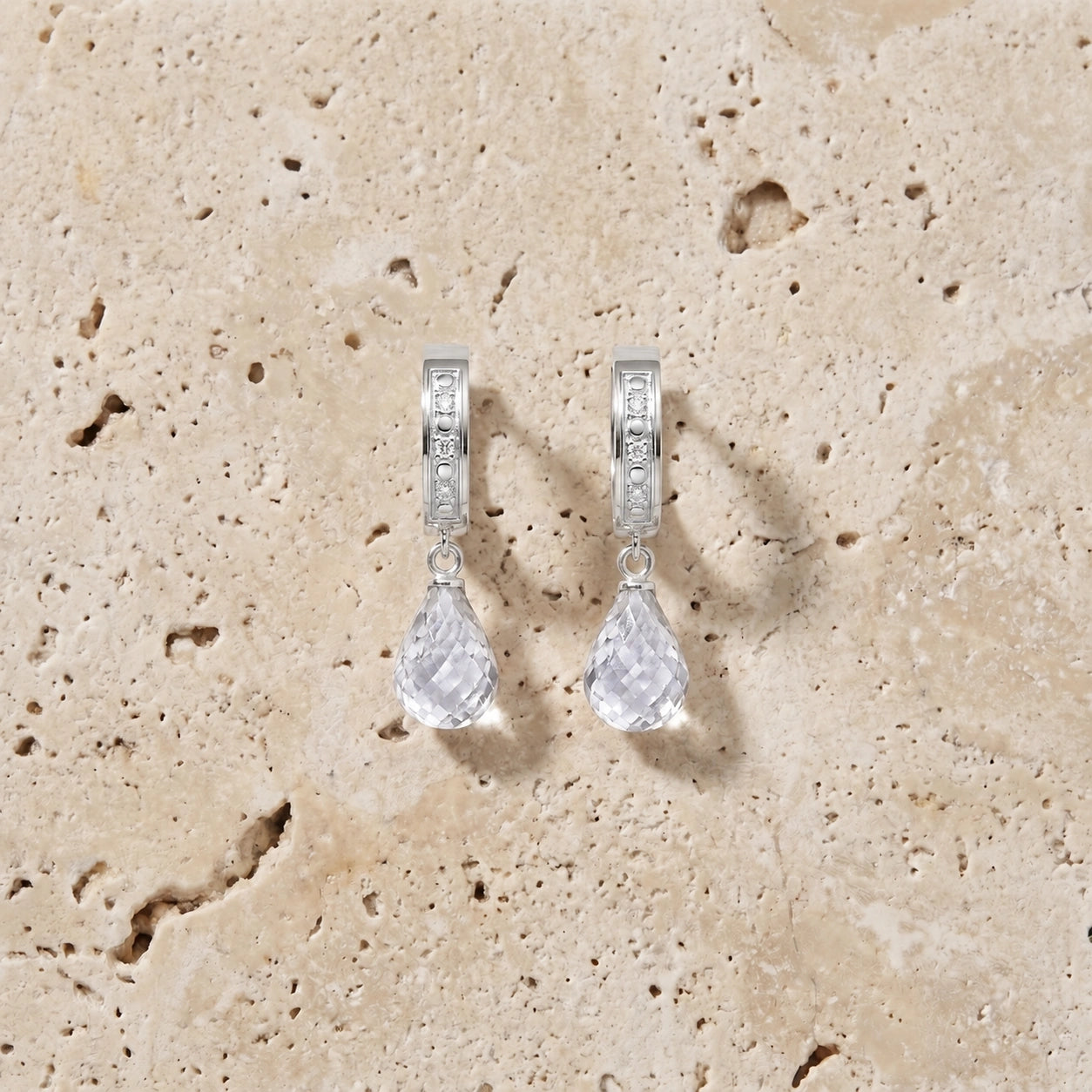 White Gold White Topaz & Diamond — Mariaevangelina