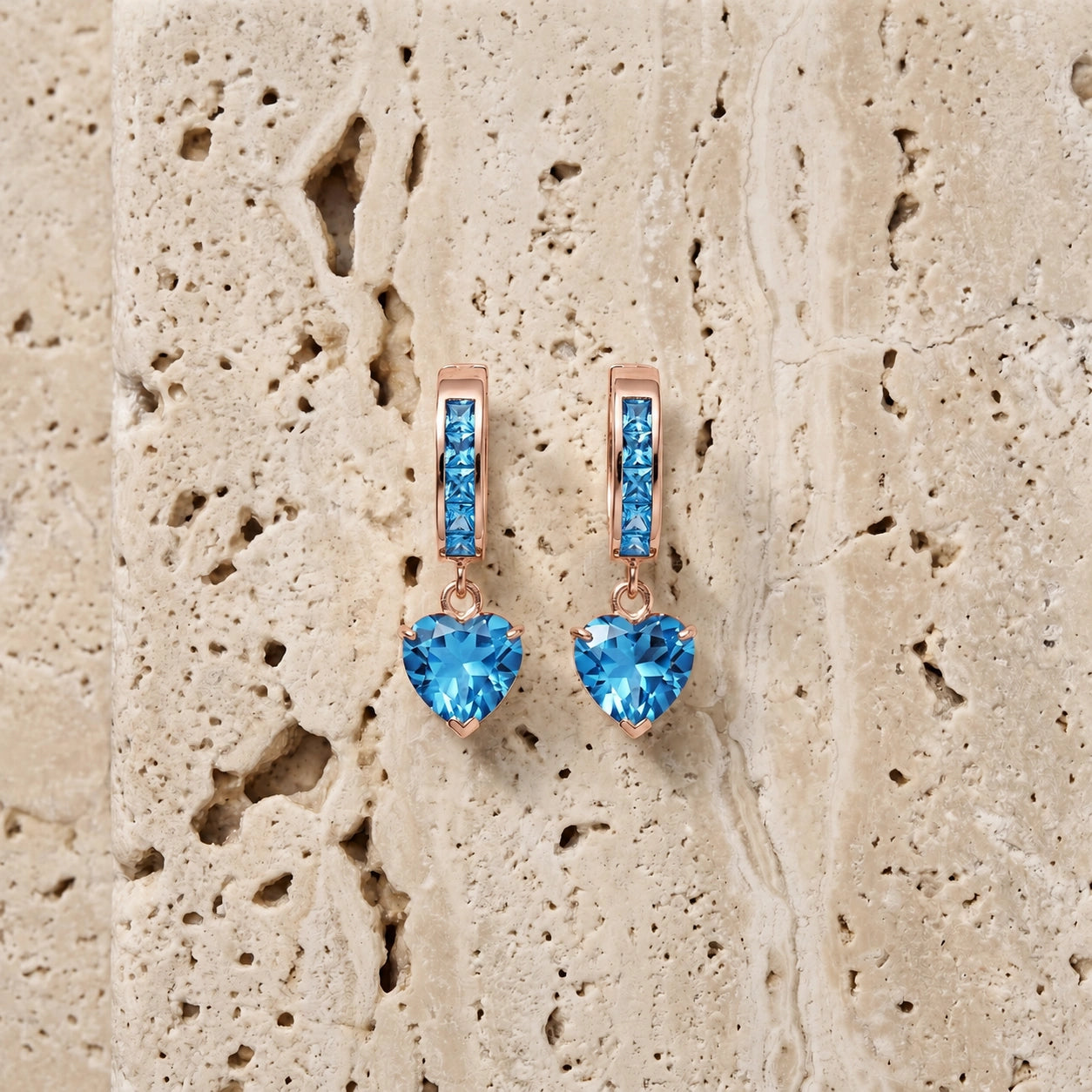Rose Gold Blue Topaz — Mariaevelina