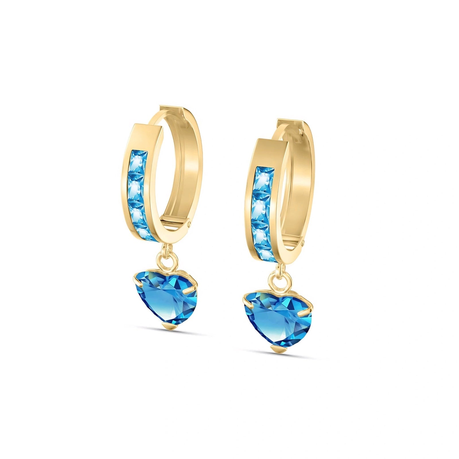 Yellow Gold Blue Topaz — Mariaevelina