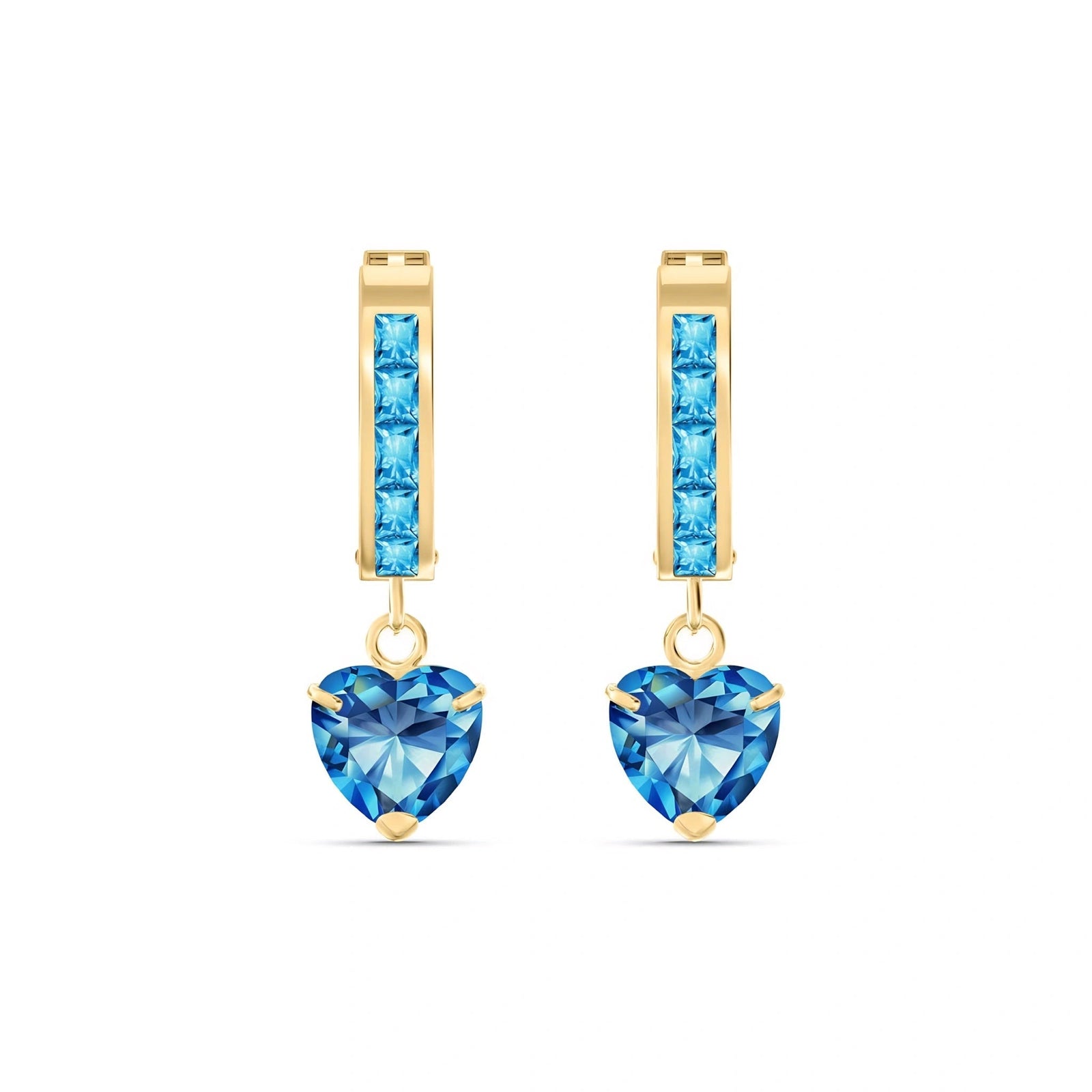 Yellow Gold Blue Topaz — Mariaevelina