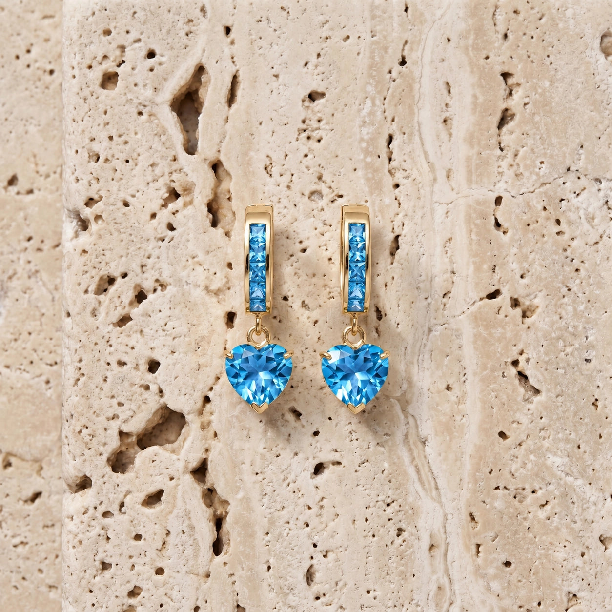 Yellow Gold Blue Topaz — Mariaevelina