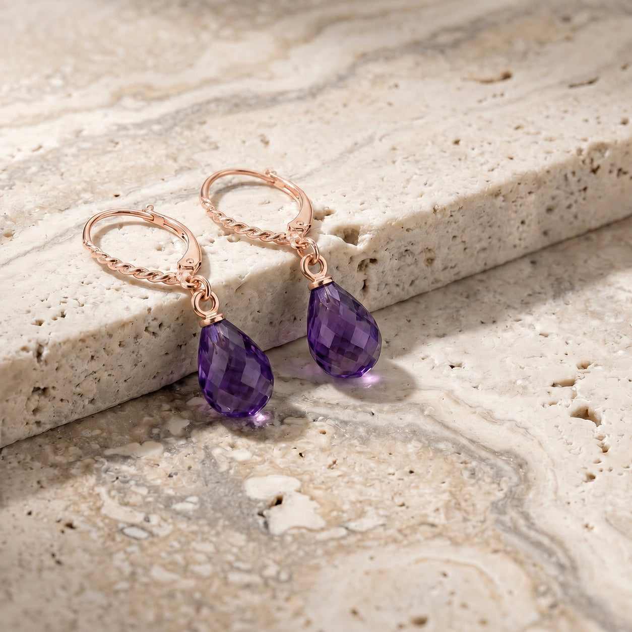 Rose Gold Amethyst — Mariafabiola