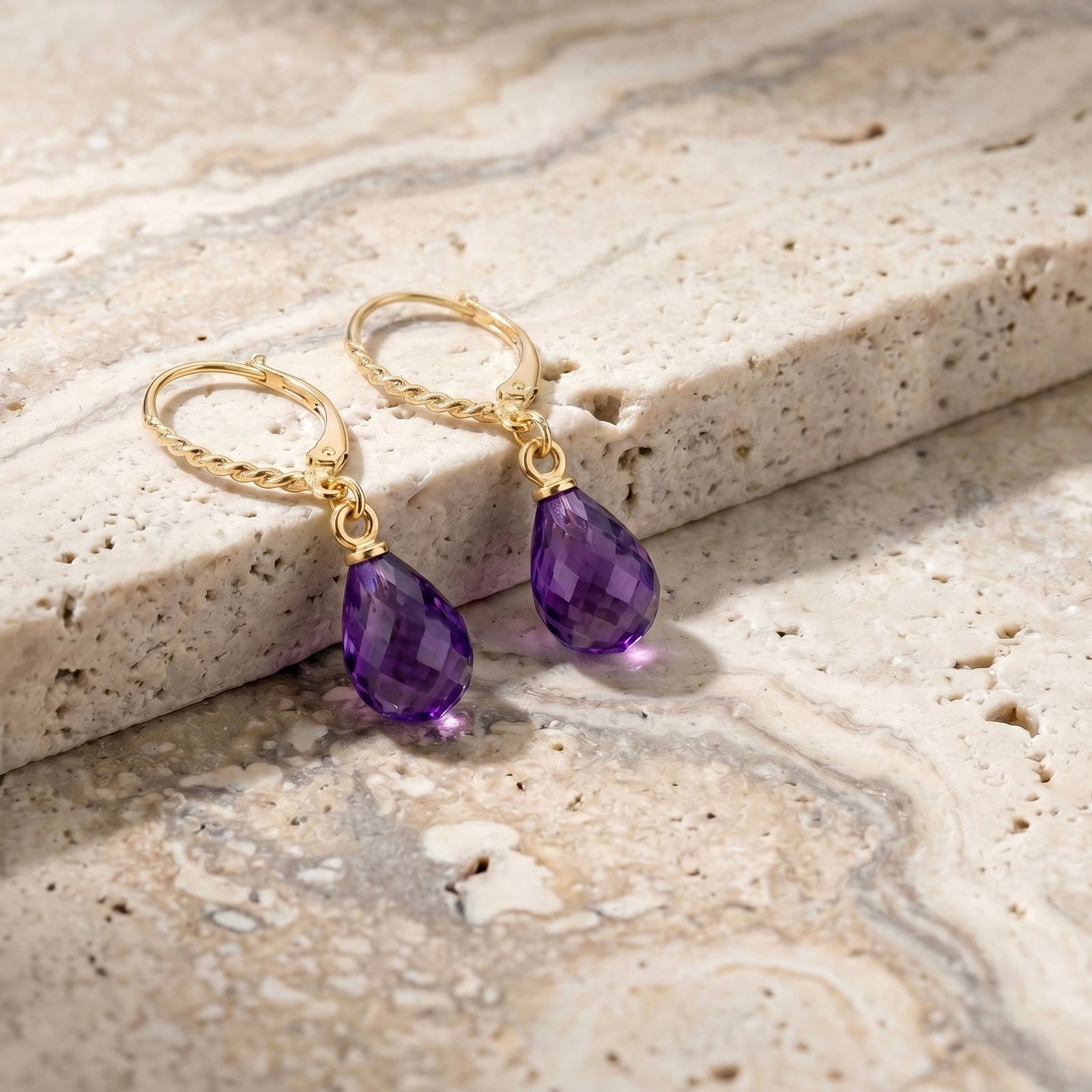Yellow Gold Amethyst — Mariafabiola