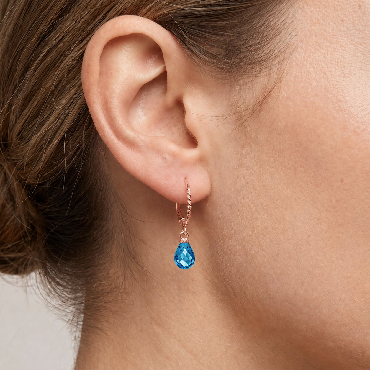 Rose Gold Blue Topaz — Mariafabiola
