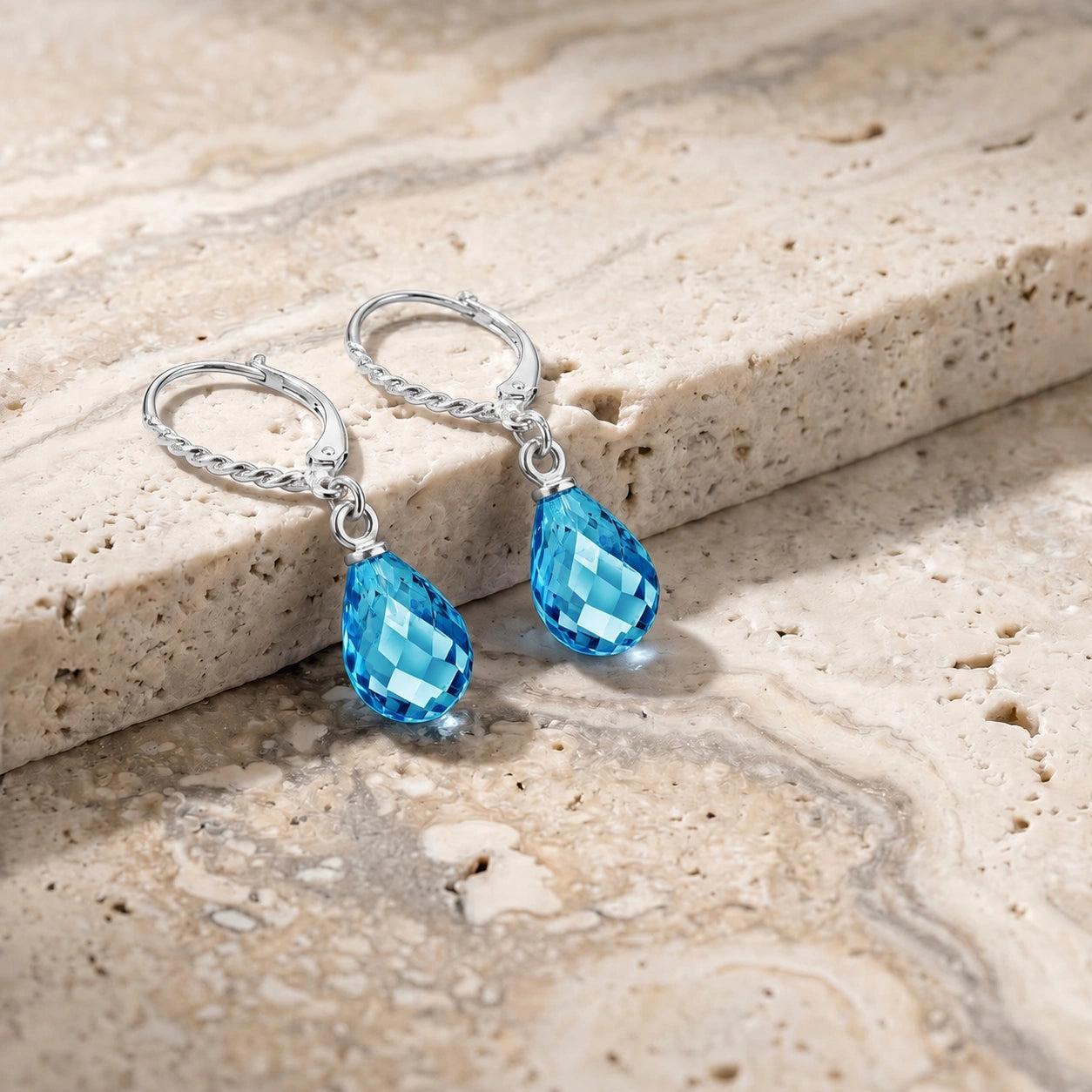 White Gold Blue Topaz — Mariafabiola