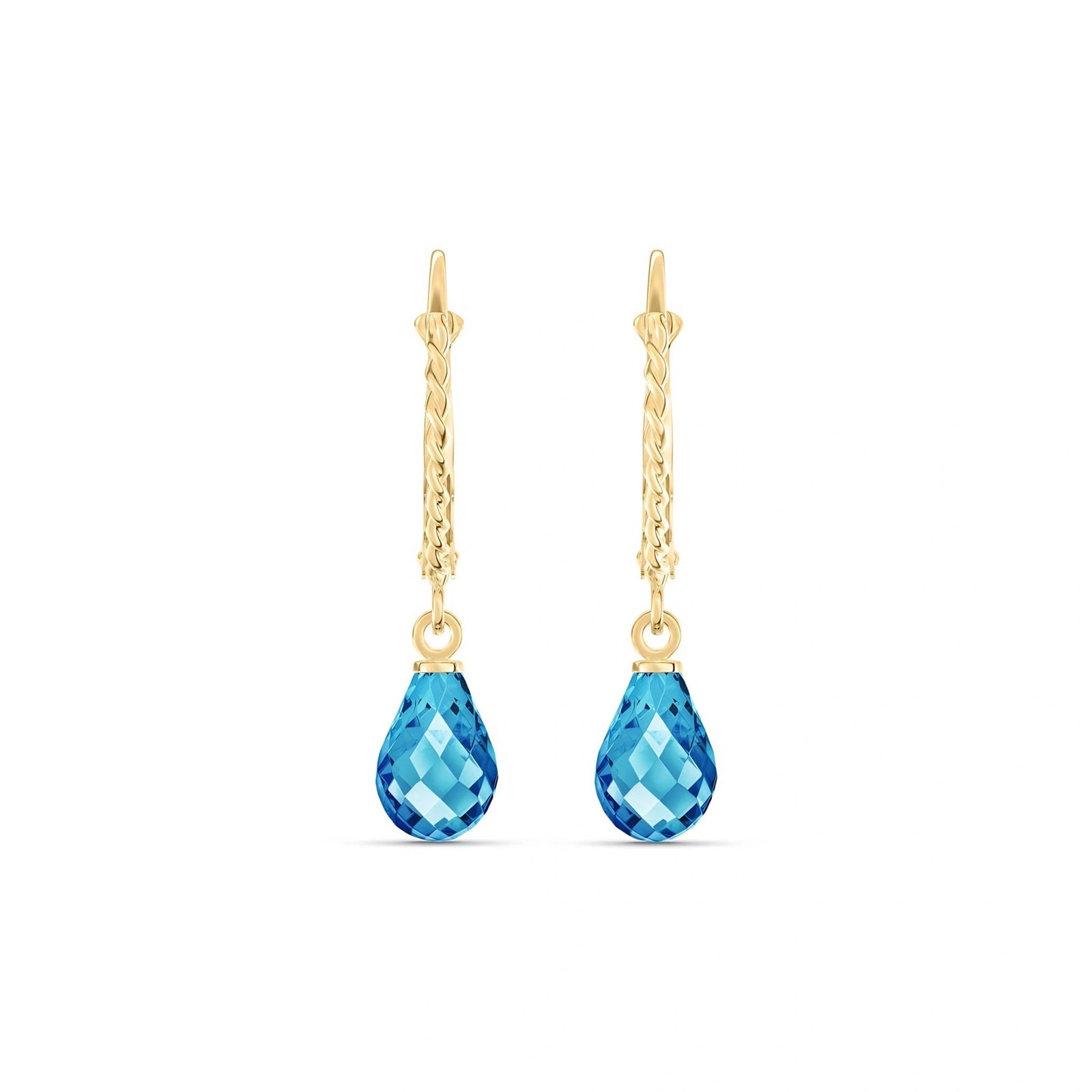 Yellow Gold Blue Topaz — Mariafabiola
