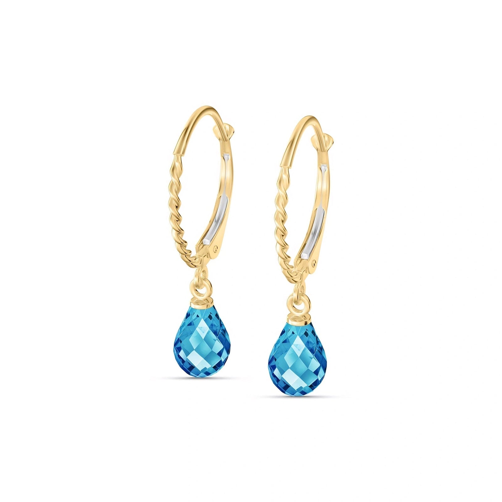 Yellow Gold Blue Topaz — Mariafabiola