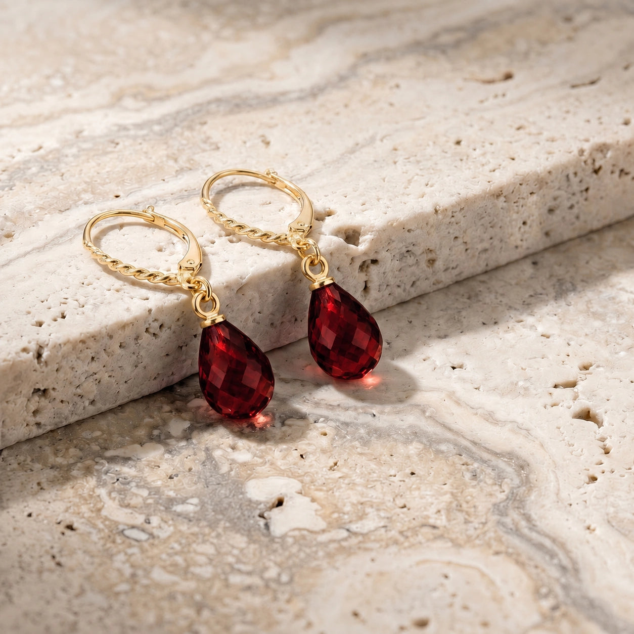 Yellow Gold Garnet — Mariafabiola