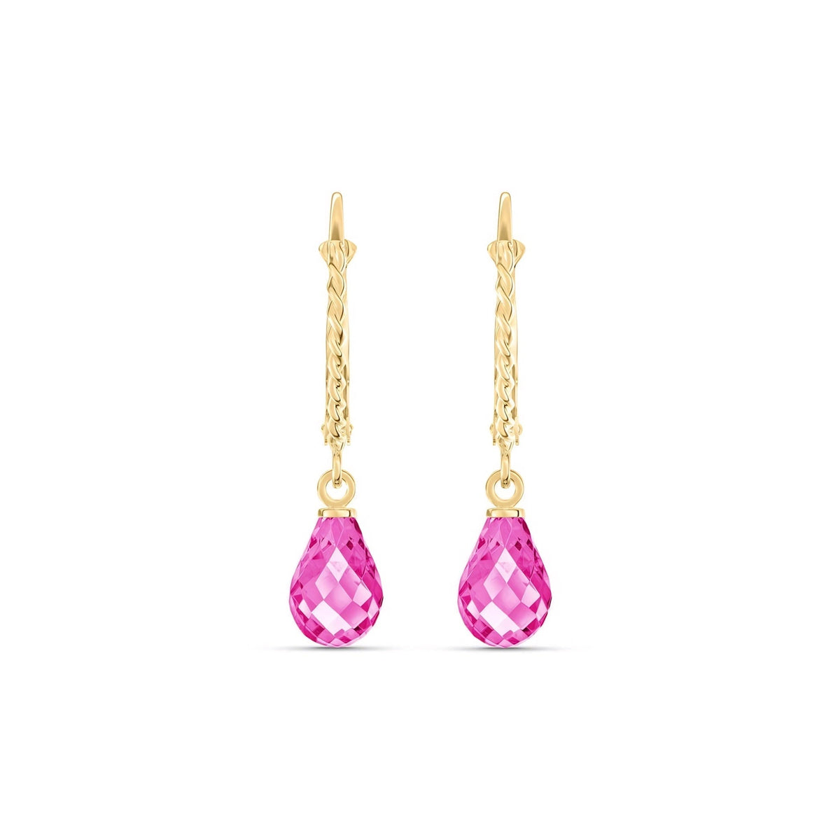 Yellow Gold Pink Topaz — Mariafabiola