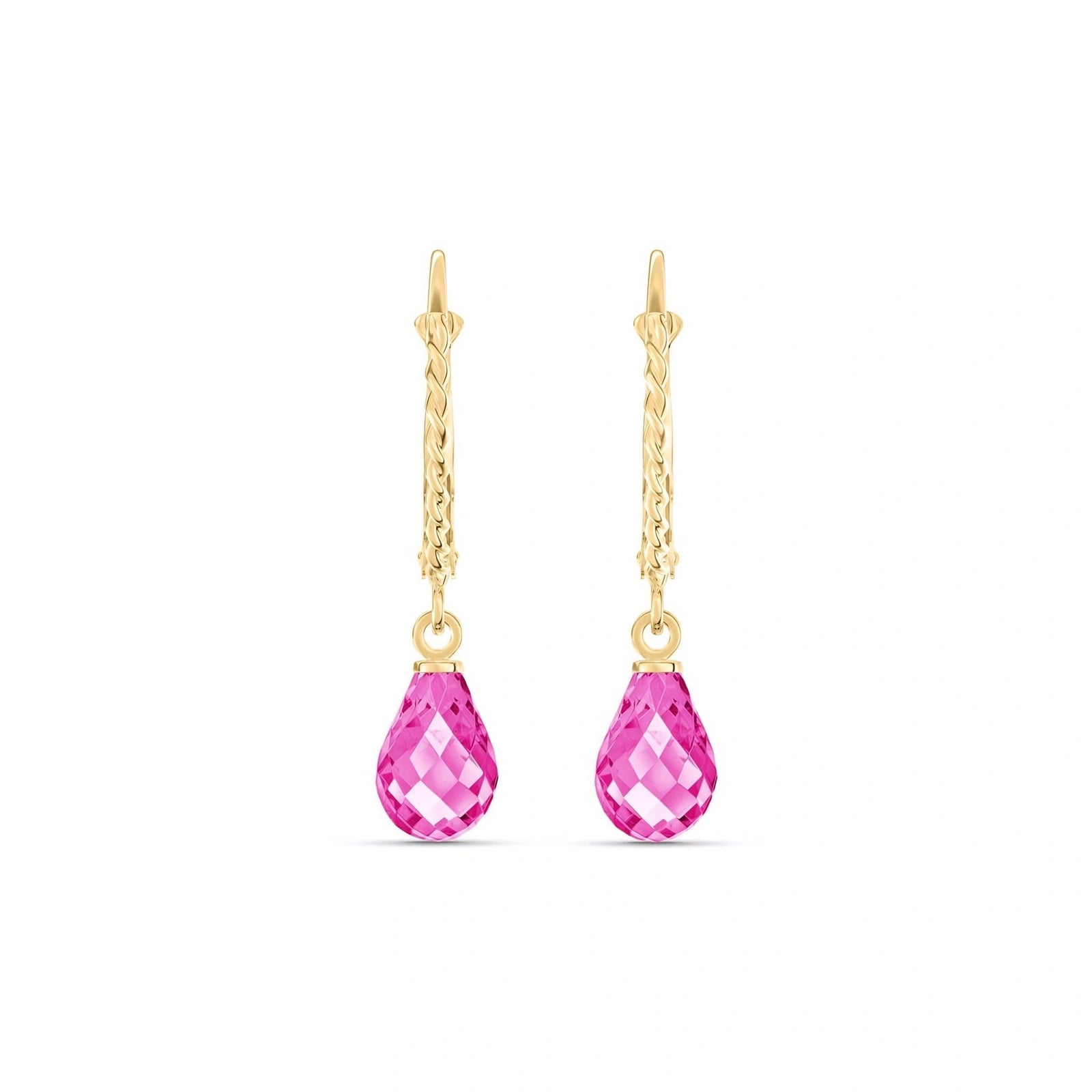 Yellow Gold Pink Topaz — Mariafabiola